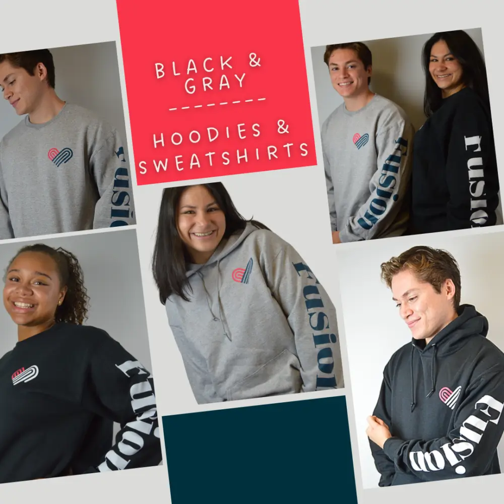 Keep Warm with Fusion Hoodies and Crewnecks!